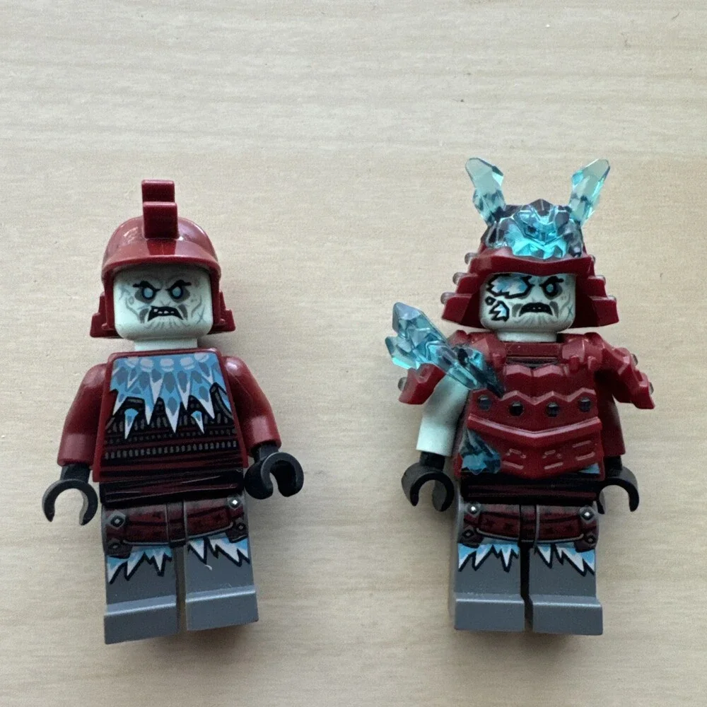 LEGO NINJAGO Ice Warriors General Vex Blizzard Sword Master Minifigure Pair